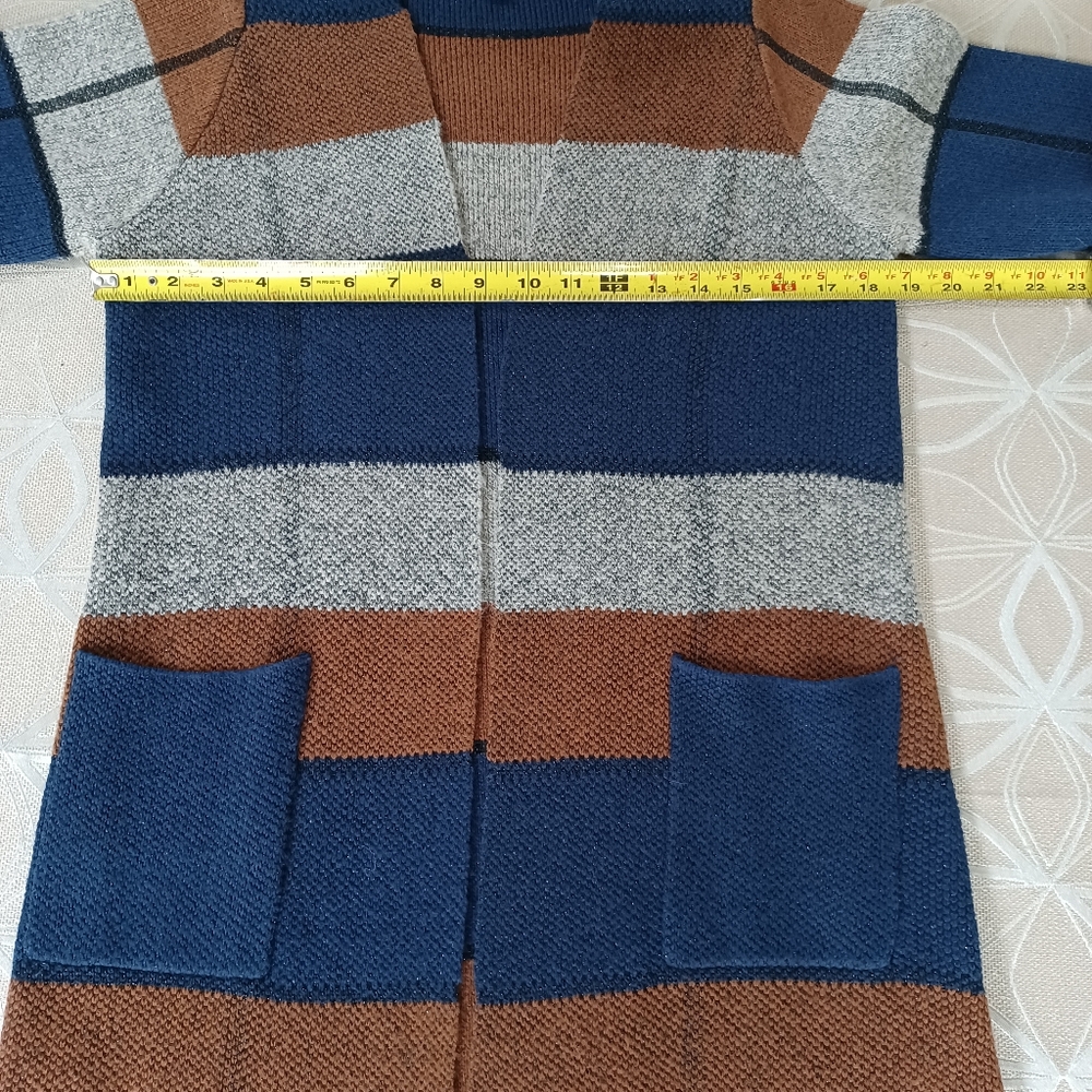 Long Colorblock Cardigan - Picture 8 of 9
